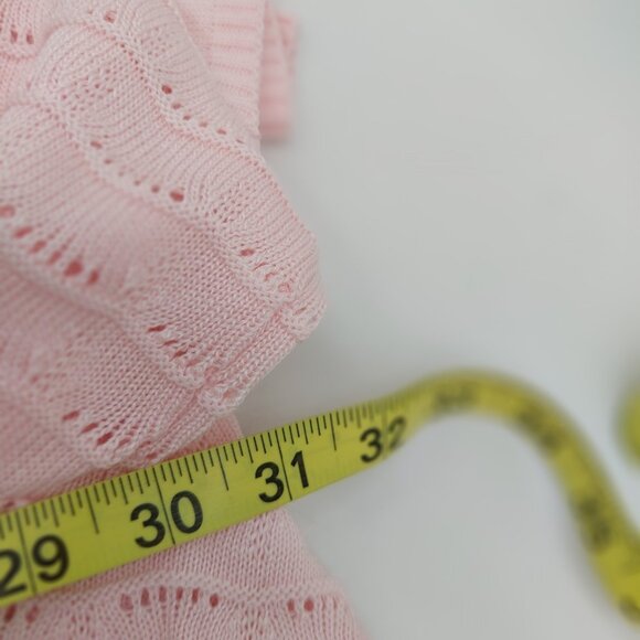 Christopher Banks Ladies Open Front Cardigan Size 3X Short Sleeve Loose Knit - Picture 4 of 7